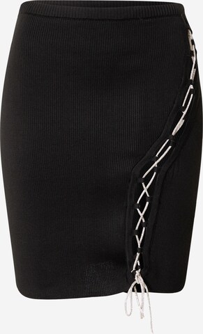 Misspap Skirt 'Diamante' in Black: front