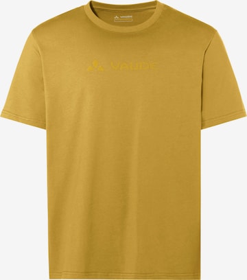 VAUDE Performance shirt 'Logo II' in Yellow: front