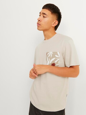 JACK & JONES Shirt 'Marbella' in Beige