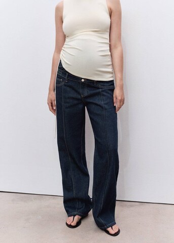 MANGO Wide leg Jeans 'Paulimum' in Blue: front