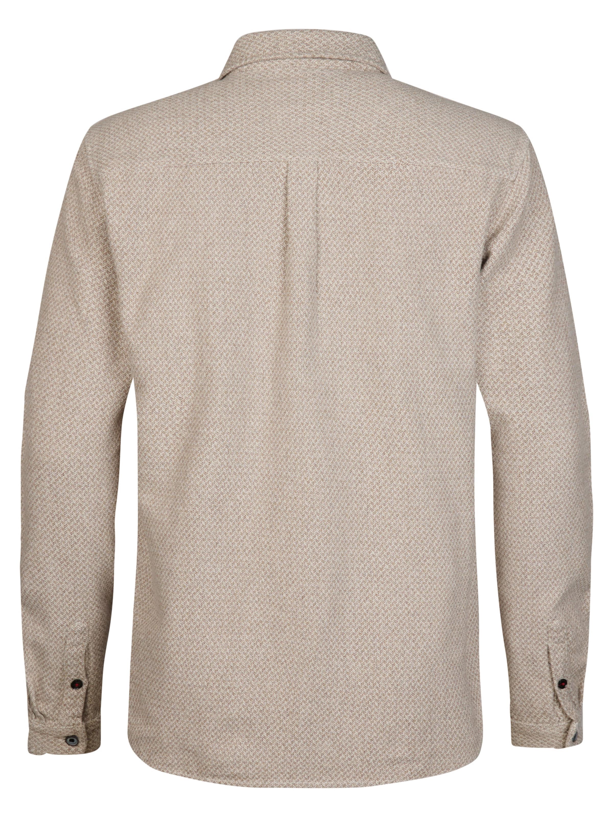 Petrol Industries Regular fit Button Up Shirt in Beige