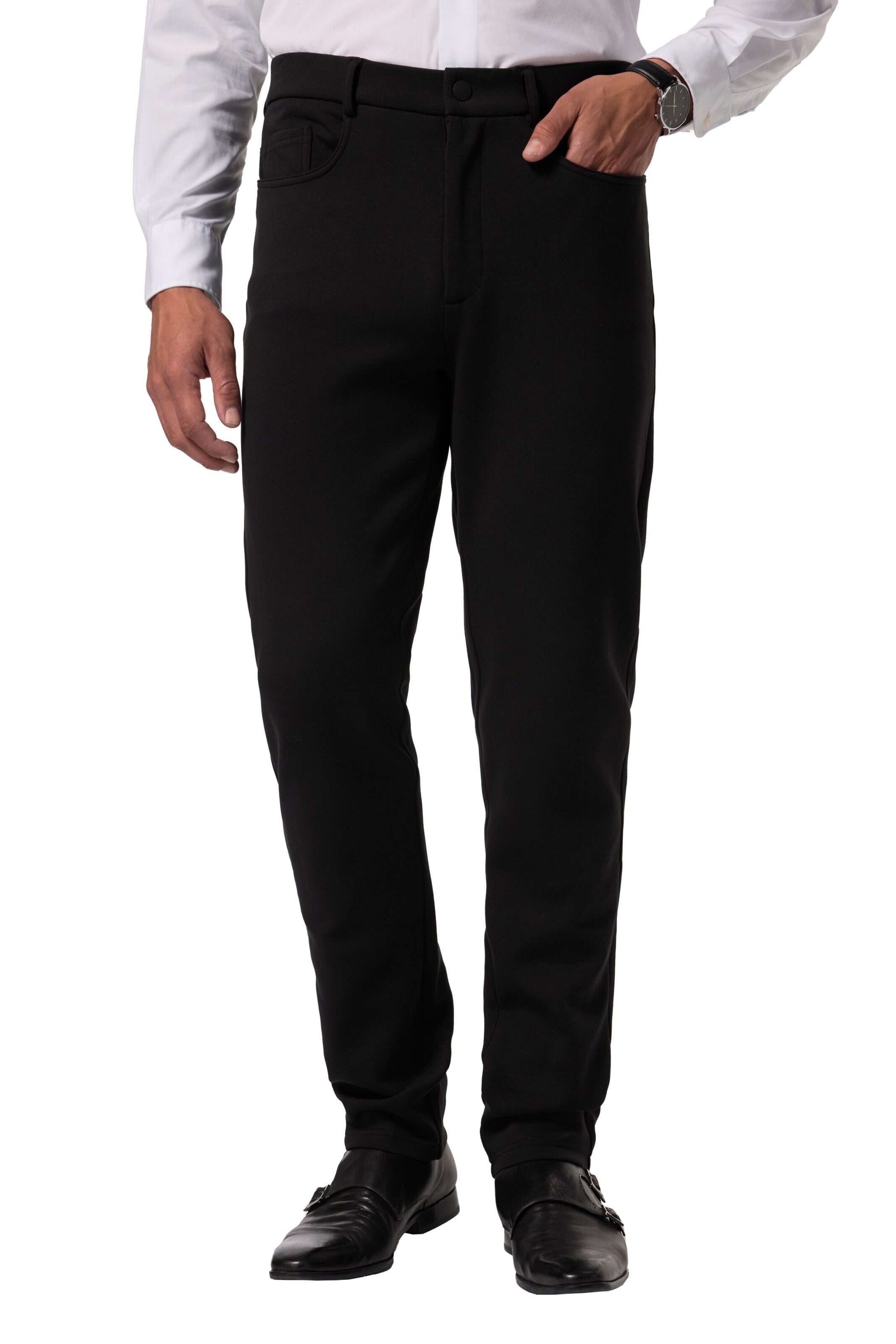 JP1880 Regular Hose in Schwarz: Vorderseite