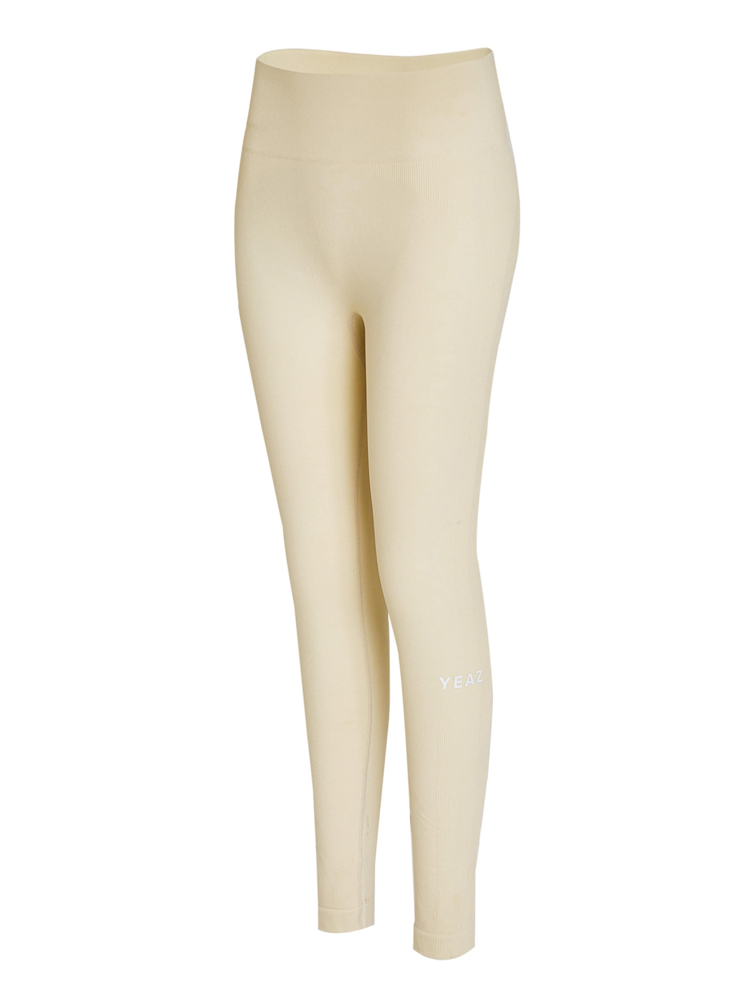 Slimfit Pantaloni sport 'Charm' de la YEAZ pe bej: față