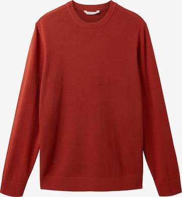 Pull-over TOM TAILOR en rouge : devant