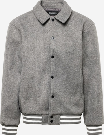 Veste mi-saison 'Varsity' BURTON MENSWEAR LONDON en gris : devant