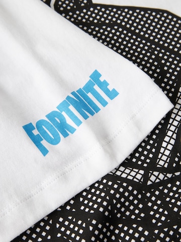TWO SOON Shirts 'Fortnite' i hvid