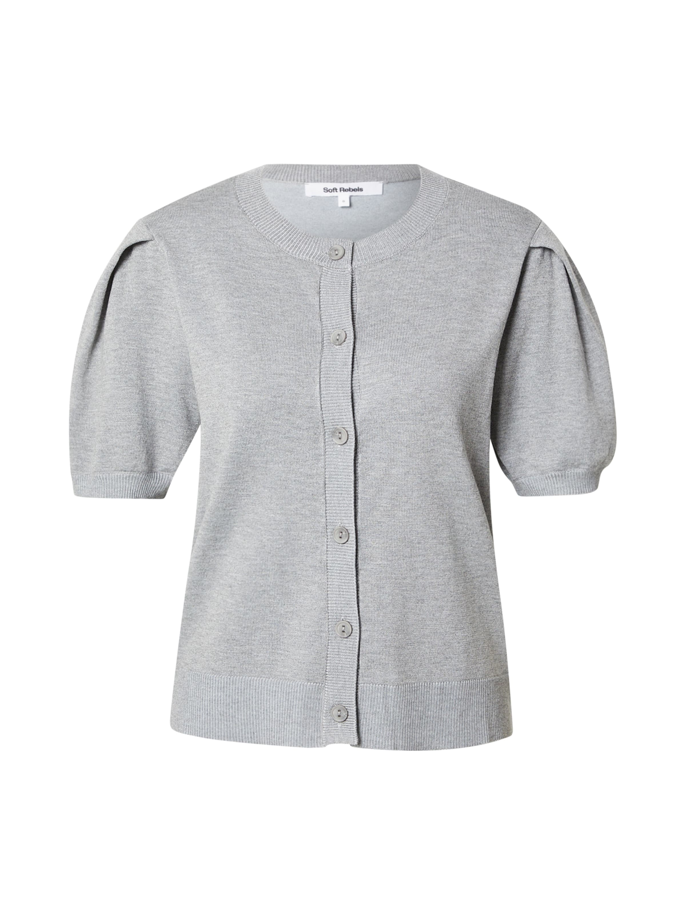 Soft Rebels Knit cardigan 'SRMarla' in Grey: front