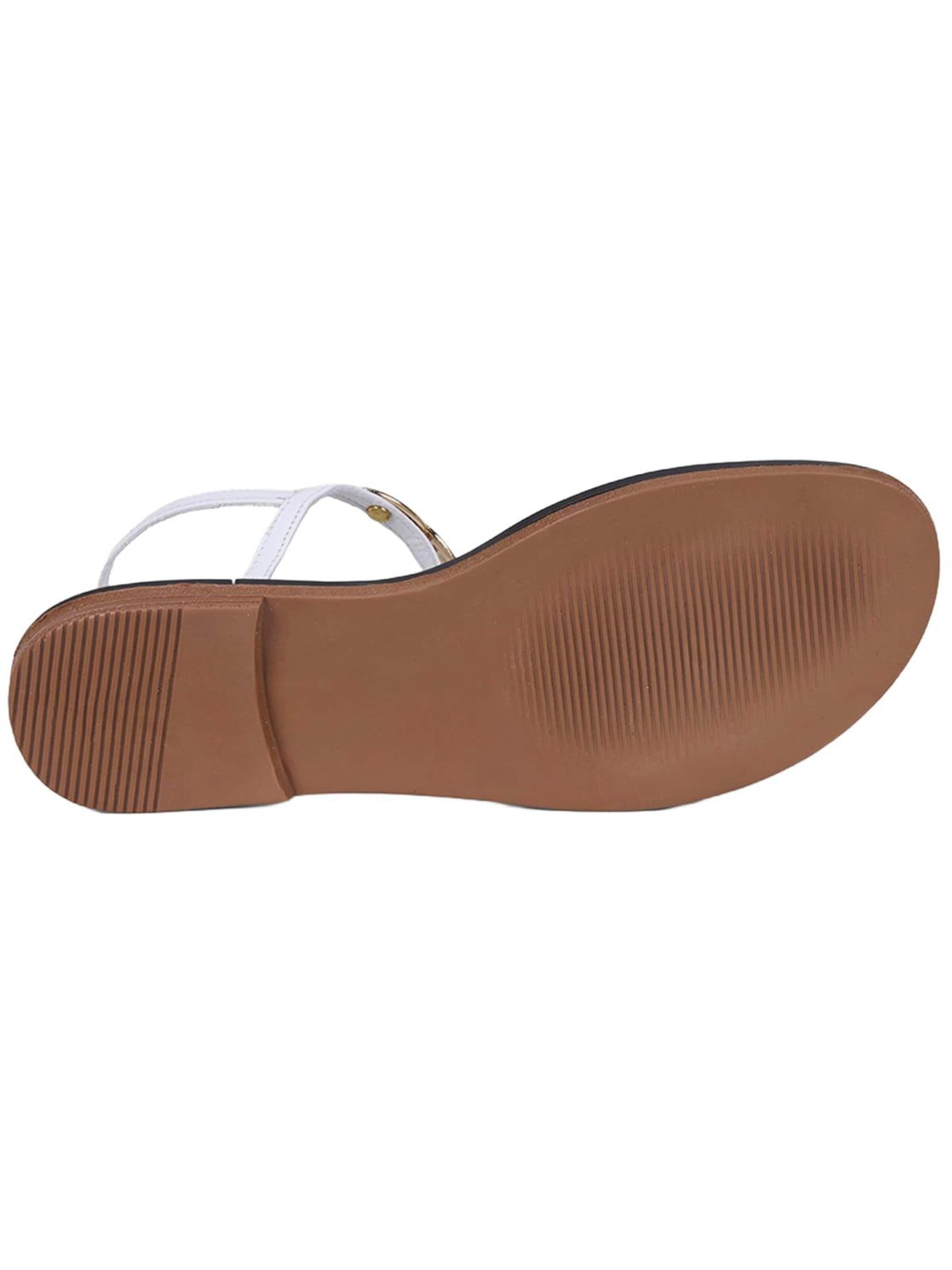 Desa T-Bar Sandals in White