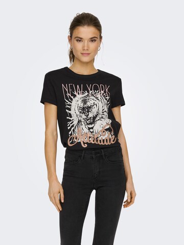 JDY T-Shirt 'MICHIGAN' in Schwarz: Vorderseite