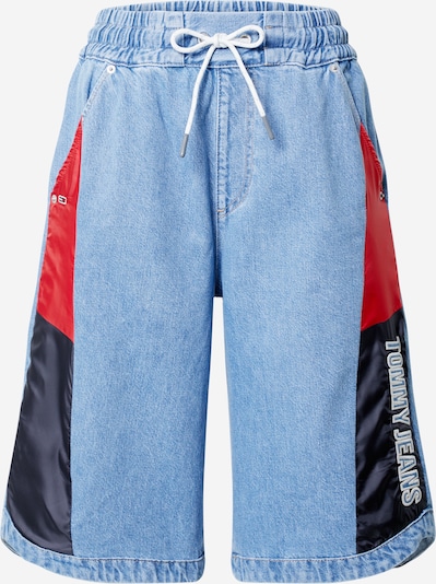 Jeans Tommy Jeans di colore navy / blu chiaro / rosso / rosso vino, Visualizzazione prodotti