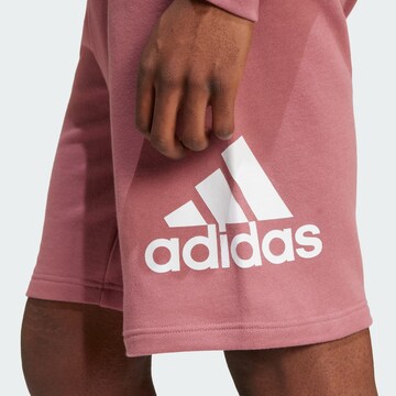 ADIDAS SPORTSWEAR Regular Sports trousers 'Essentials' in Red