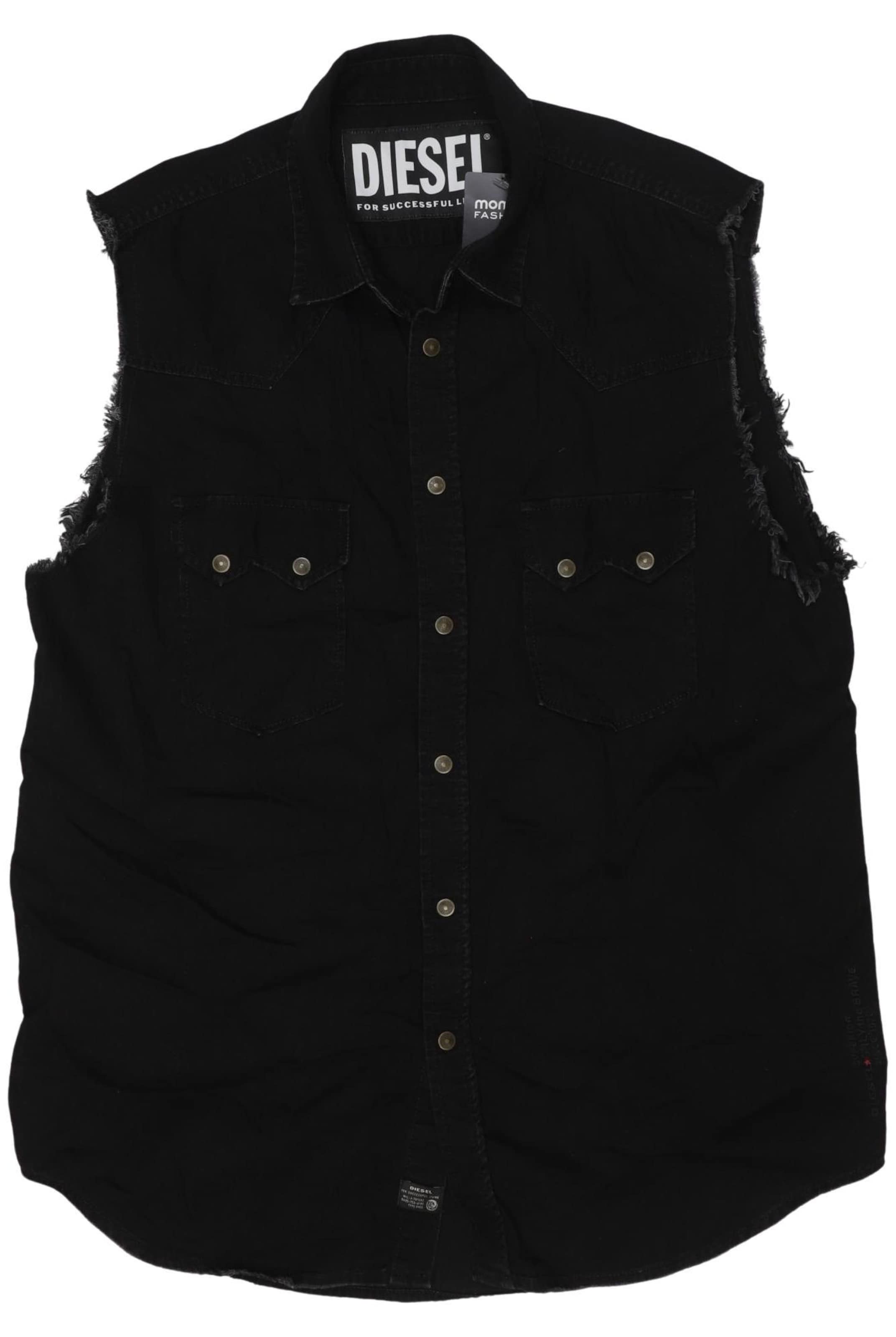 DIESEL Weste L in Schwarz: Vorderseite