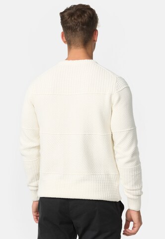 INDICODE JEANS Pullover 'Justice' in Weiß