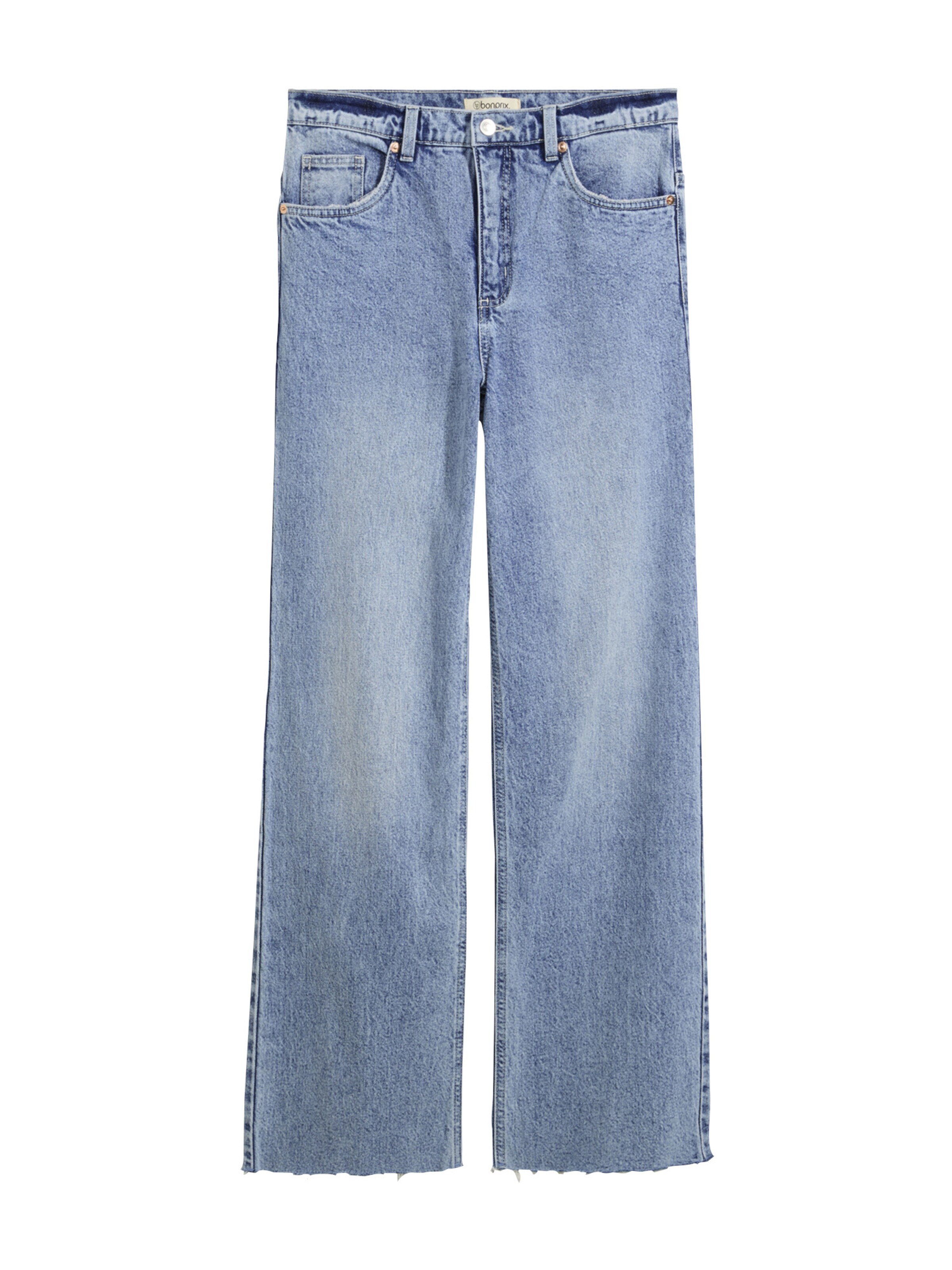 bonprix Loosefit Jeans in Blauw: voorkant