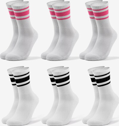 Occulto Chaussettes 'Tennis Steffi' en noir, Vue avec produit