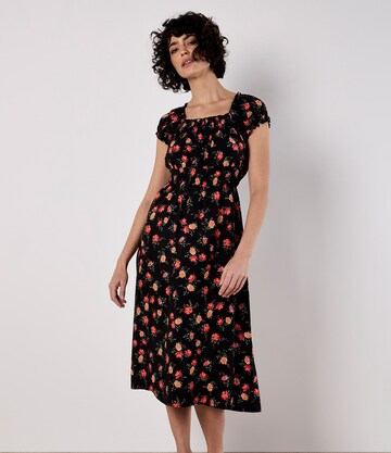 Robe ' ' Apricot en noir : devant