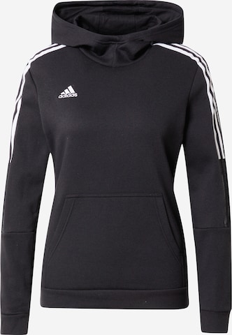 ADIDAS SPORTSWEAR Спортен суитшърт с качулка 'Tiro 21 Sweat' в черно: отпред