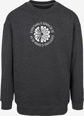 Merchcode Sweatshirt 'All Good' in Grey: front