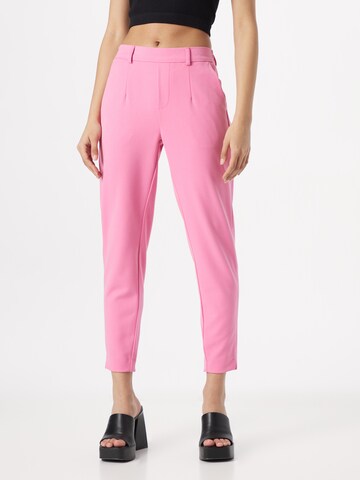 OBJECT Zúžený Kalhoty 'LISA' – fialová: přední strana