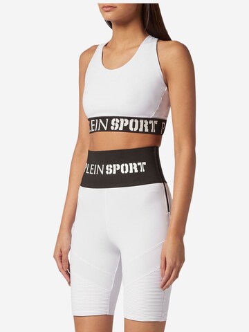 Plein Sport - Skinny Leggings en blanco