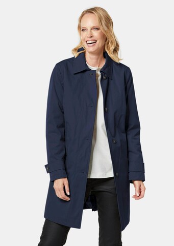 Manteau mi-saison Goldner en bleu : devant