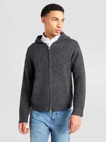 WEEKDAY Knit Cardigan 'Logan' in Grey: front