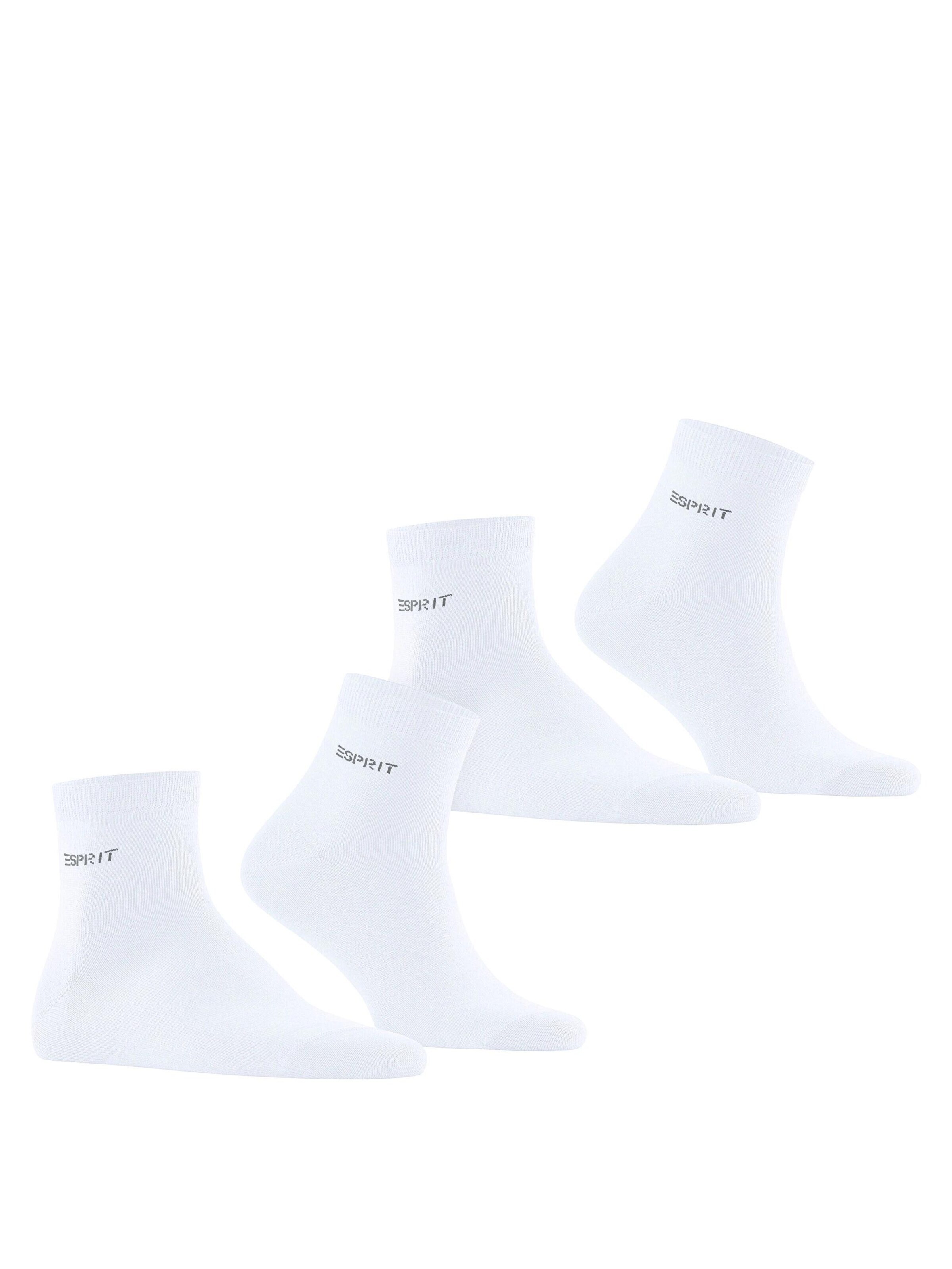 ESPRIT Socks 'Basic Uni 2-Pack' in White
