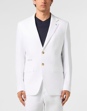 Philipp Plein Slim Fit Sakko in Weiß: Vorderseite