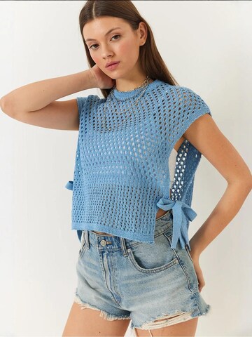 Pull-over Bianco Lucci en bleu