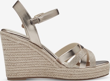 TAMARIS Sandalen met riem in Goud