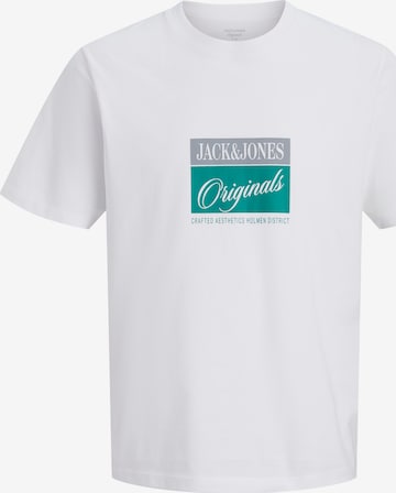 Jack & Jones Plus - Camiseta 'JORHyeres' en blanco: frente