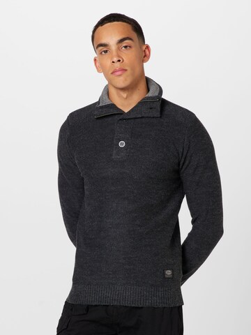 Petrol Industries Sweater in Black: front