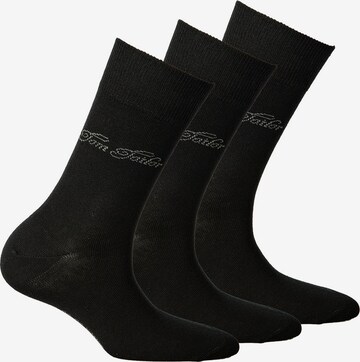 TOM TAILOR Socks in Black