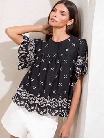 Lipsy Bluse in Schwarz: Vorderseite