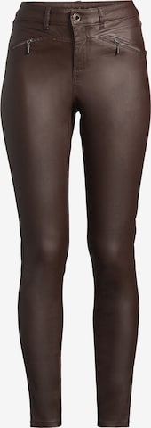 Orsay Skinny Jeans in Brown: front