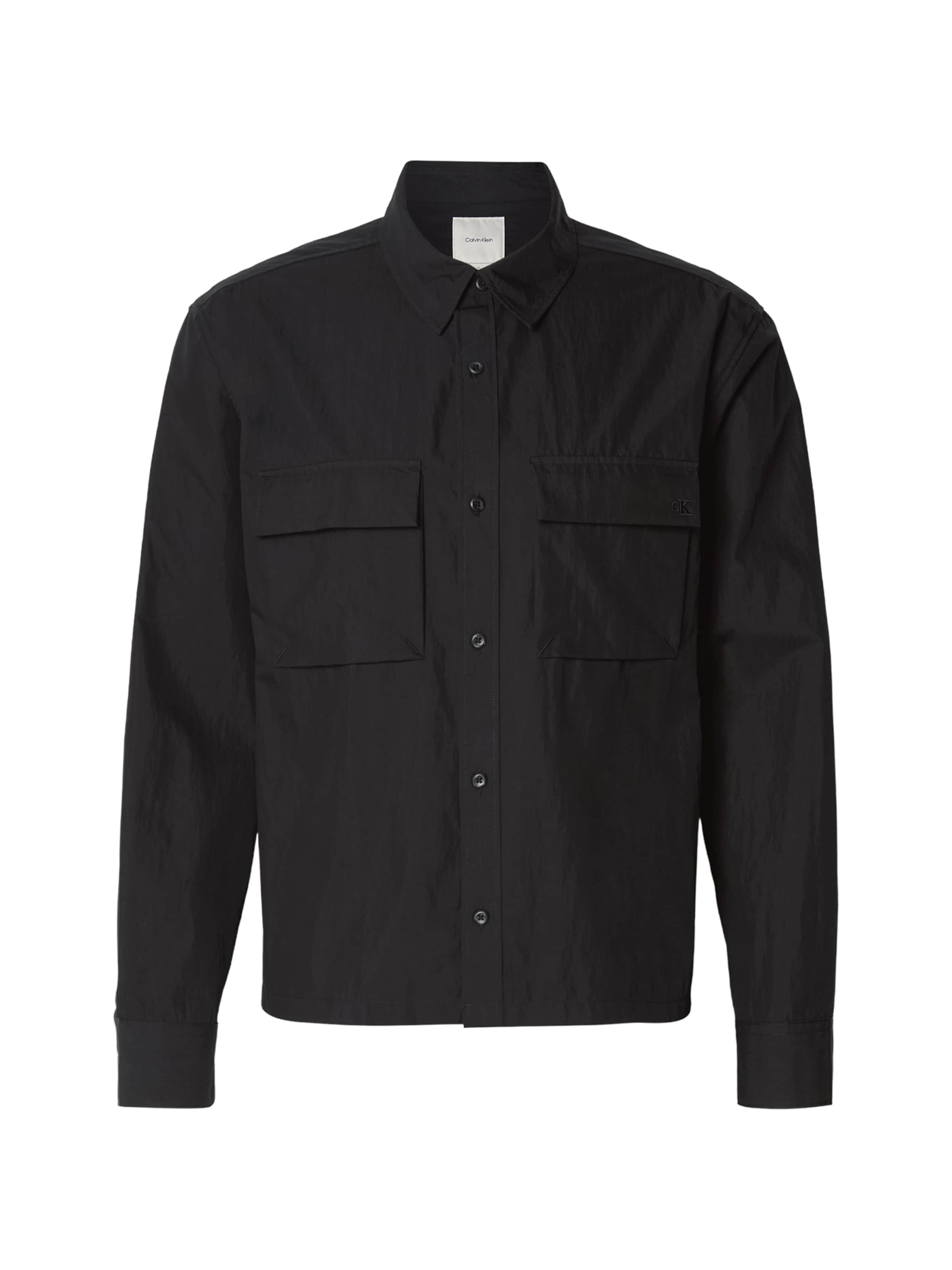 Calvin Klein Regularny krój Koszula w kolorze czarny: przód