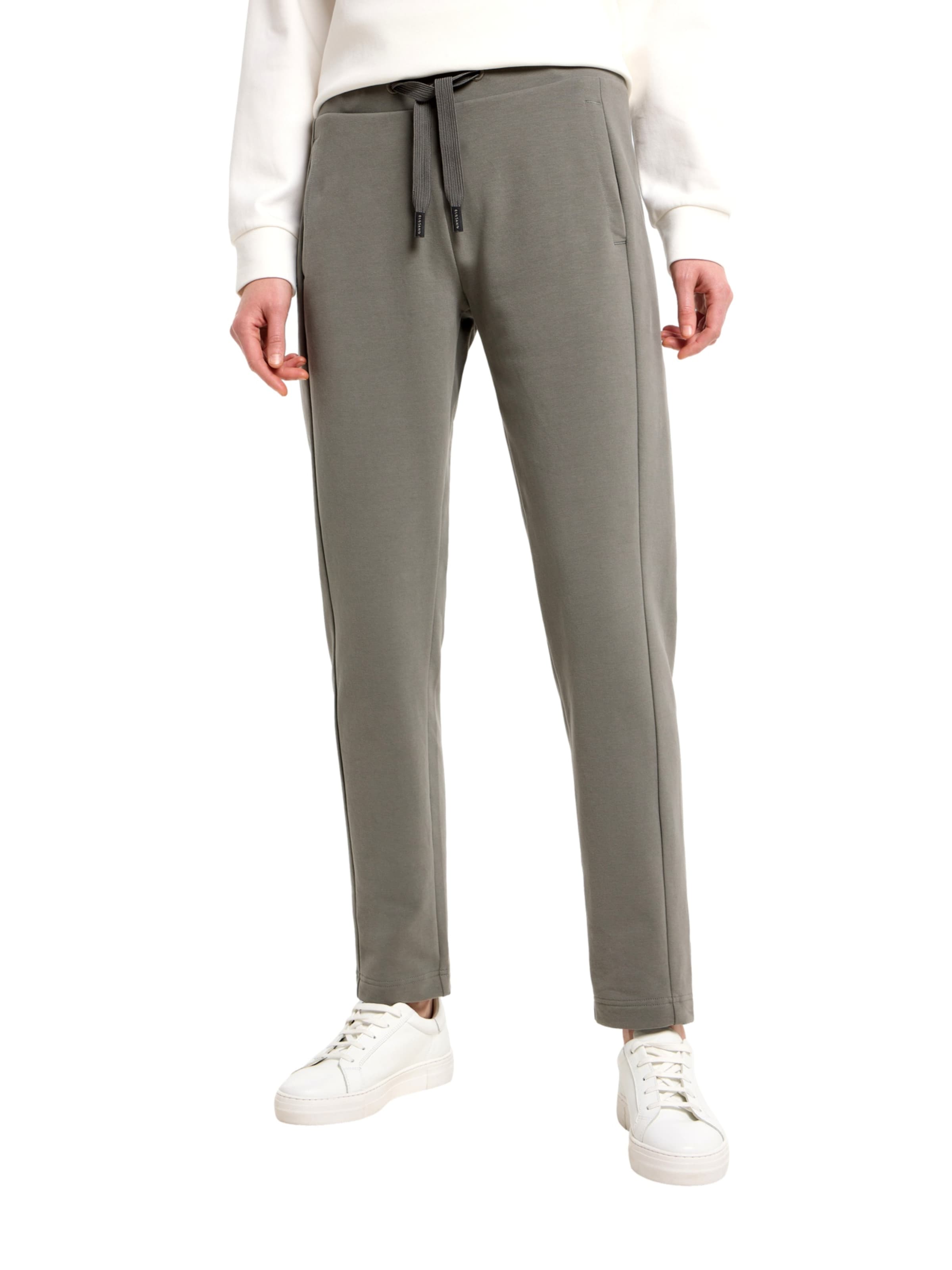 Elbsand Regular Broek 'Briane' in Groen: voorkant