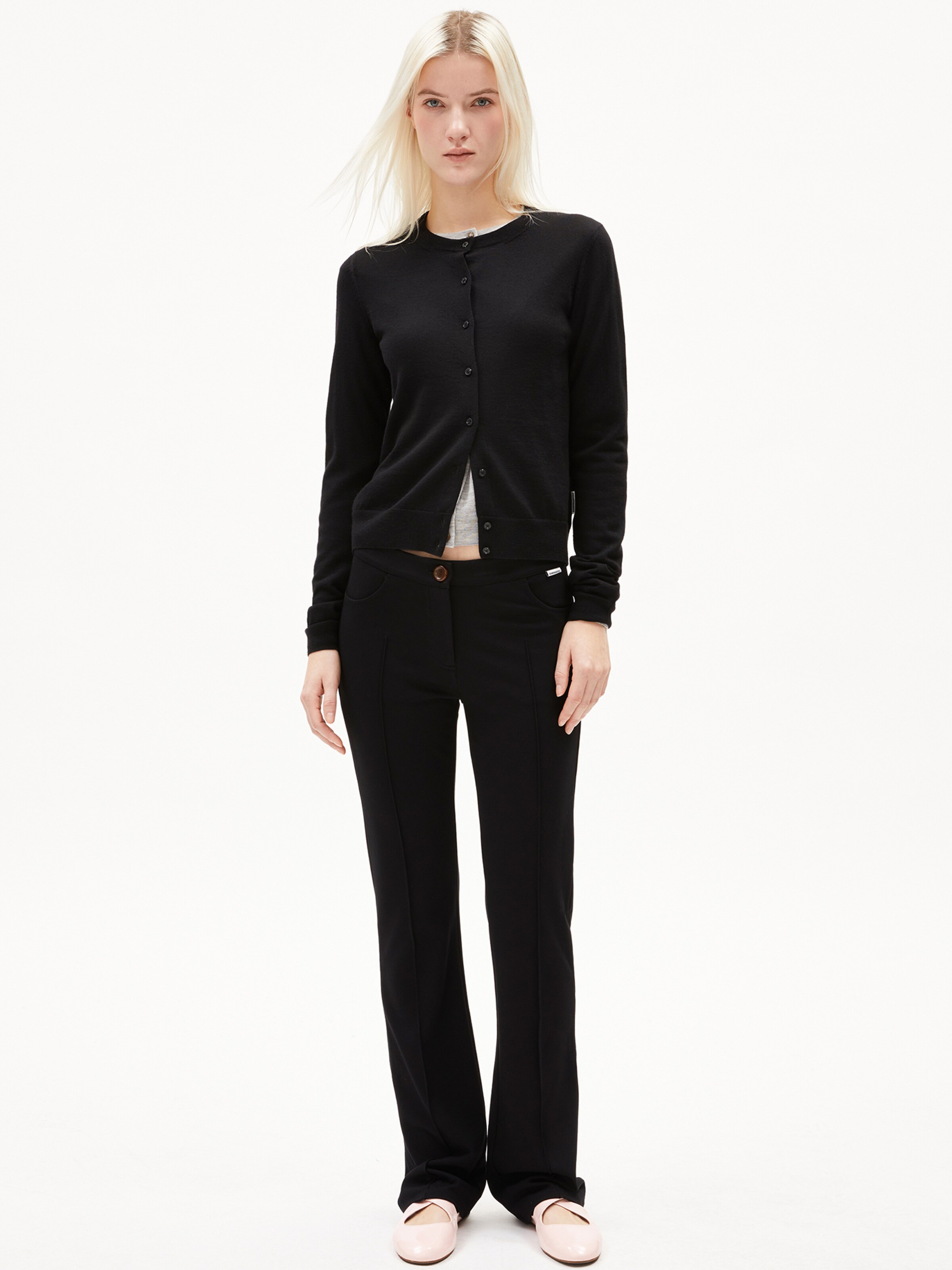 ARMEDANGELS Strickjacke ' OPHALIAA MERINO ' in Schwarz