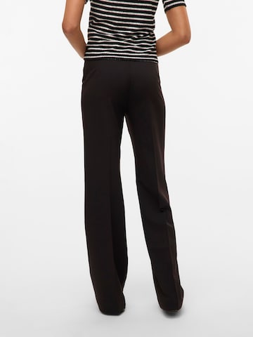 VERO MODA Regular Trousers with creases 'VMTexas' in Black