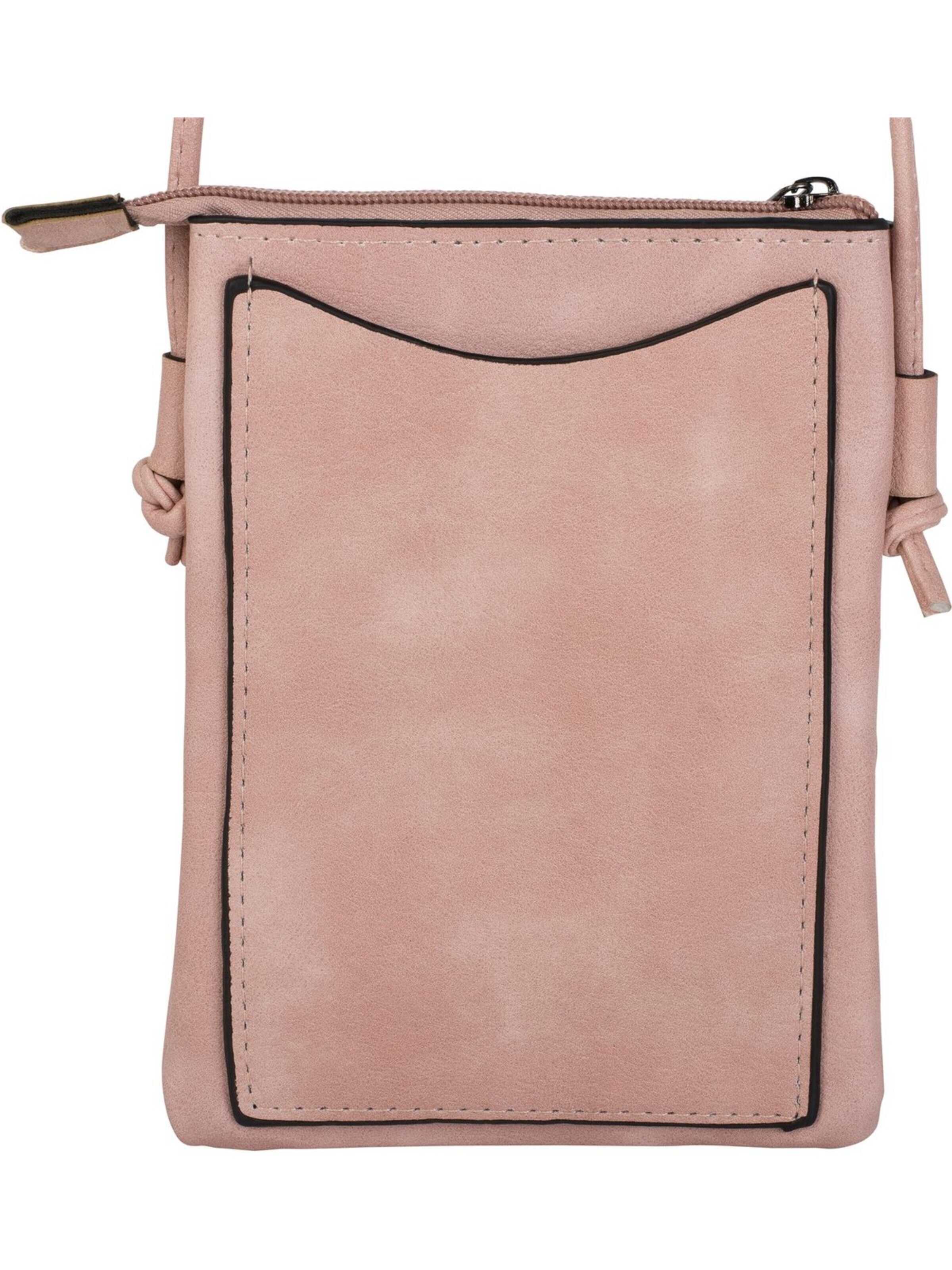 styleBREAKER Umhängetasche 'Mini Umhängetasche Ethno Cutout und Nieten'‌‌‌‌‌‌‌ in Pink