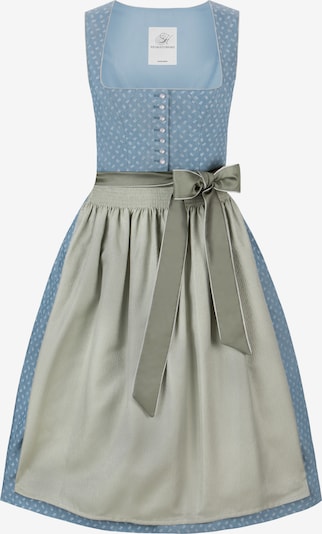 STOCKERPOINT Dirndl 'Dori' in 32 in hellblau / grün / khaki, Produktansicht