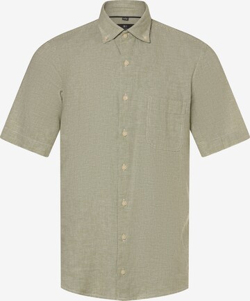 Nils Sundström Comfort fit Button Up Shirt in Green: front