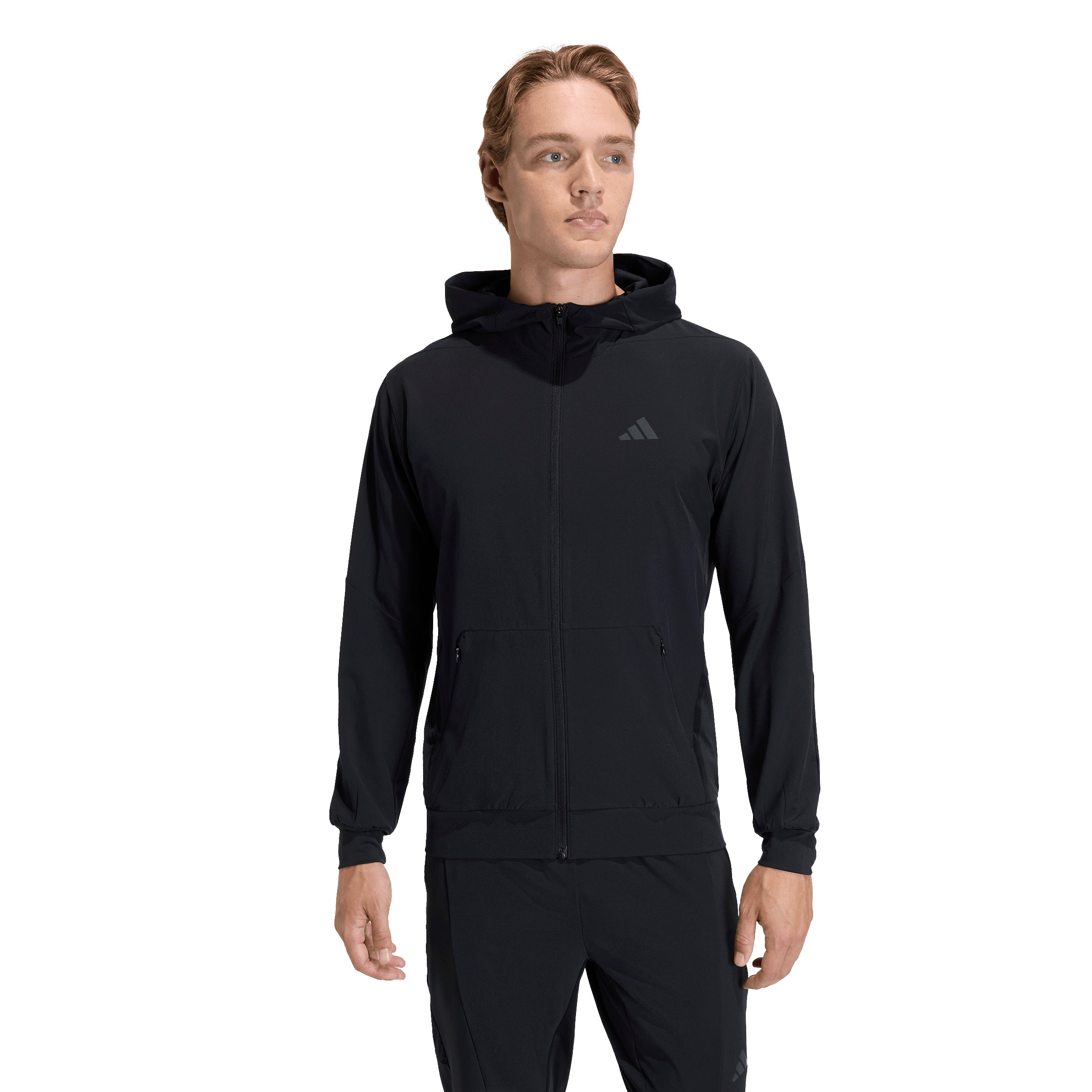 ADIDAS PERFORMANCE Sportsweatvest 'D4T' in Zwart: voorkant