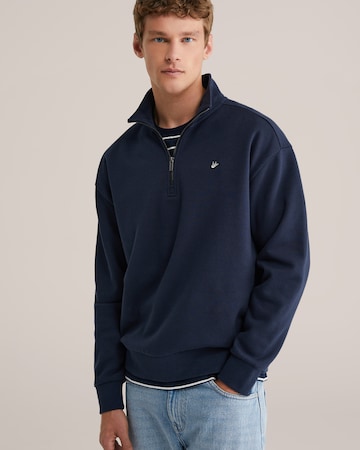 WE Fashion Sweatshirt in Blau: Vorderseite