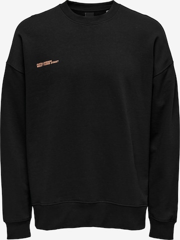 Only & Sons Sweatshirt 'TOBY' in Black: front