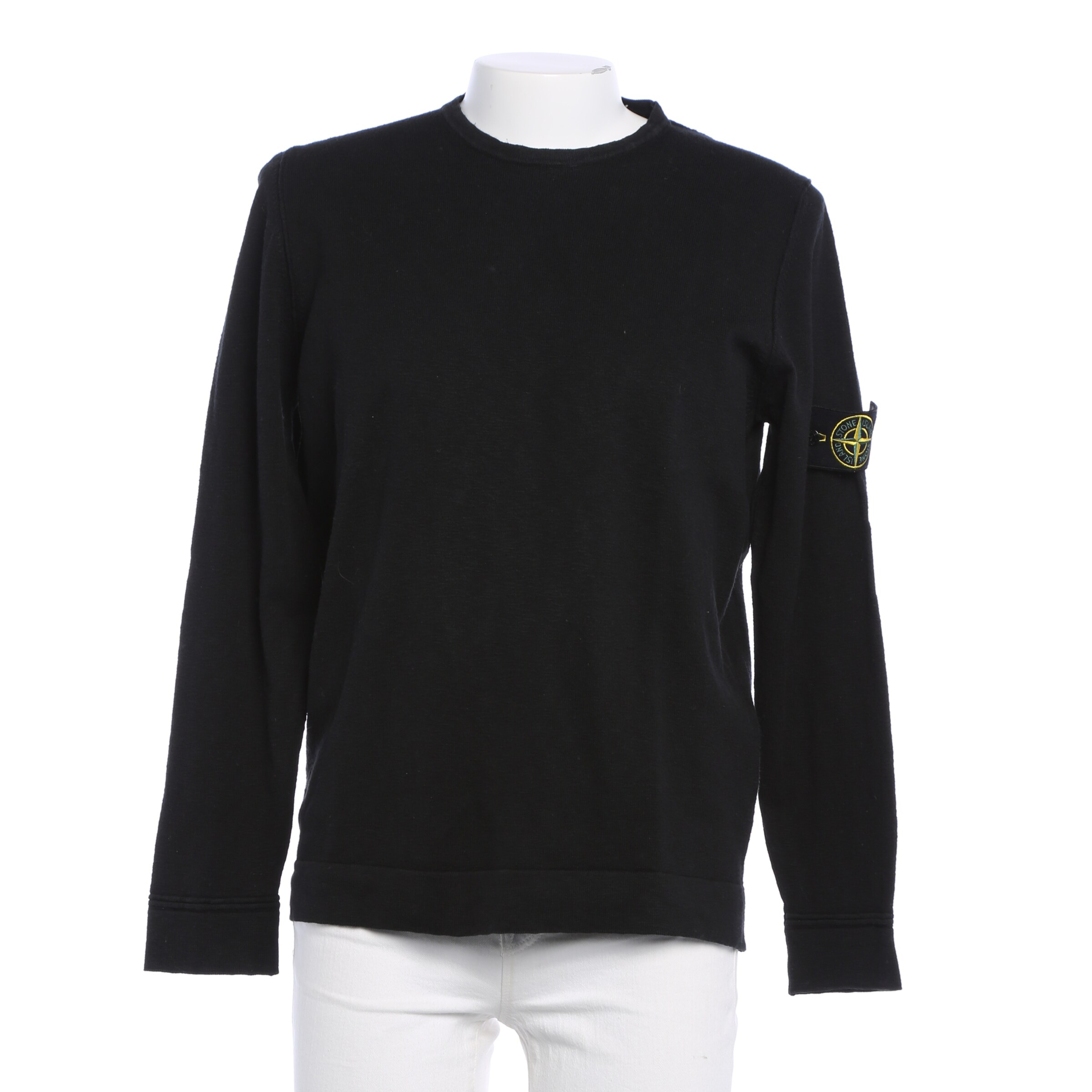 Stone Island Sweatshirt & Zip-Up Hoodie in XL in Black: front