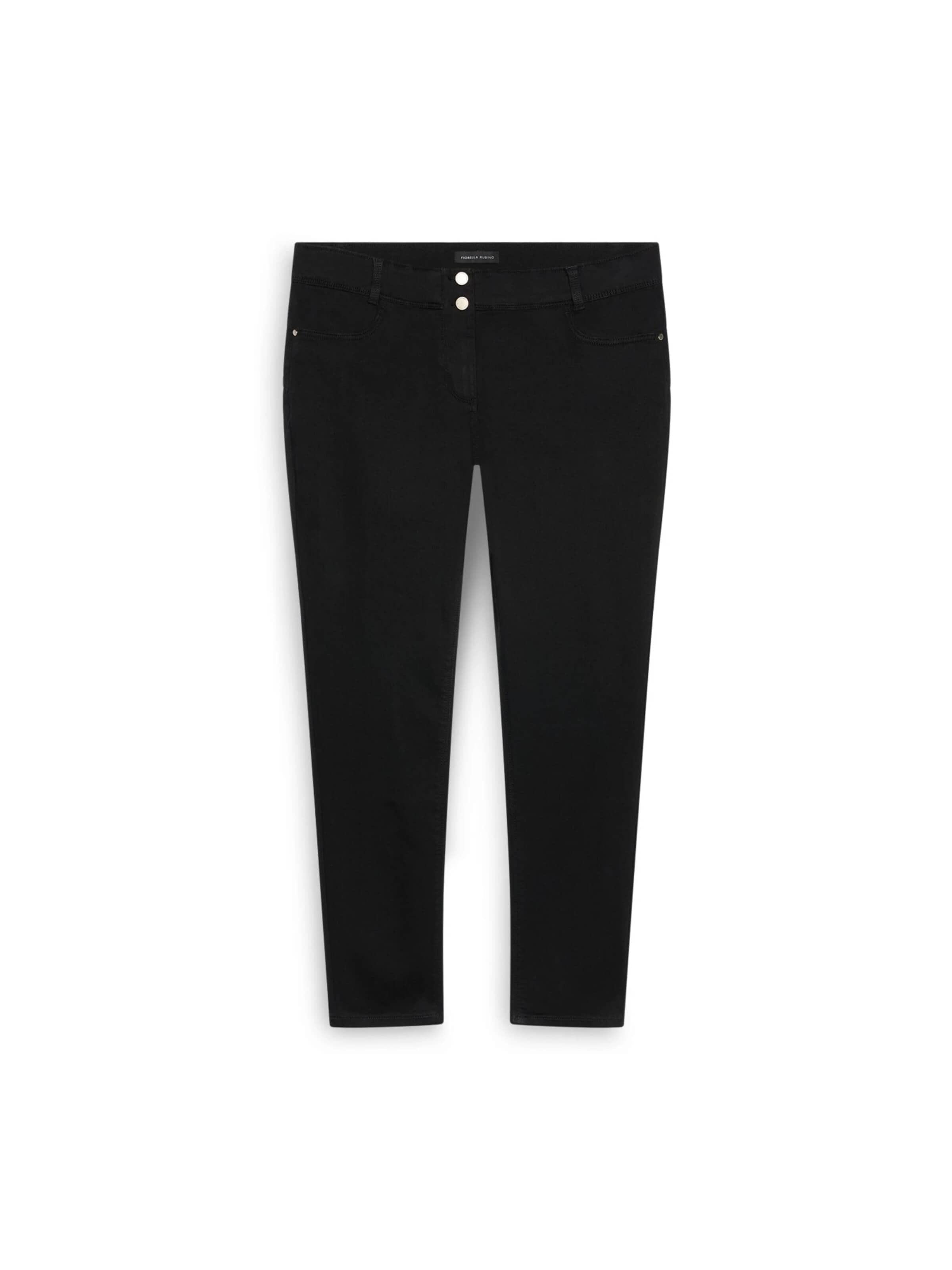 Skinny Jean Fiorella Rubino en noir : devant