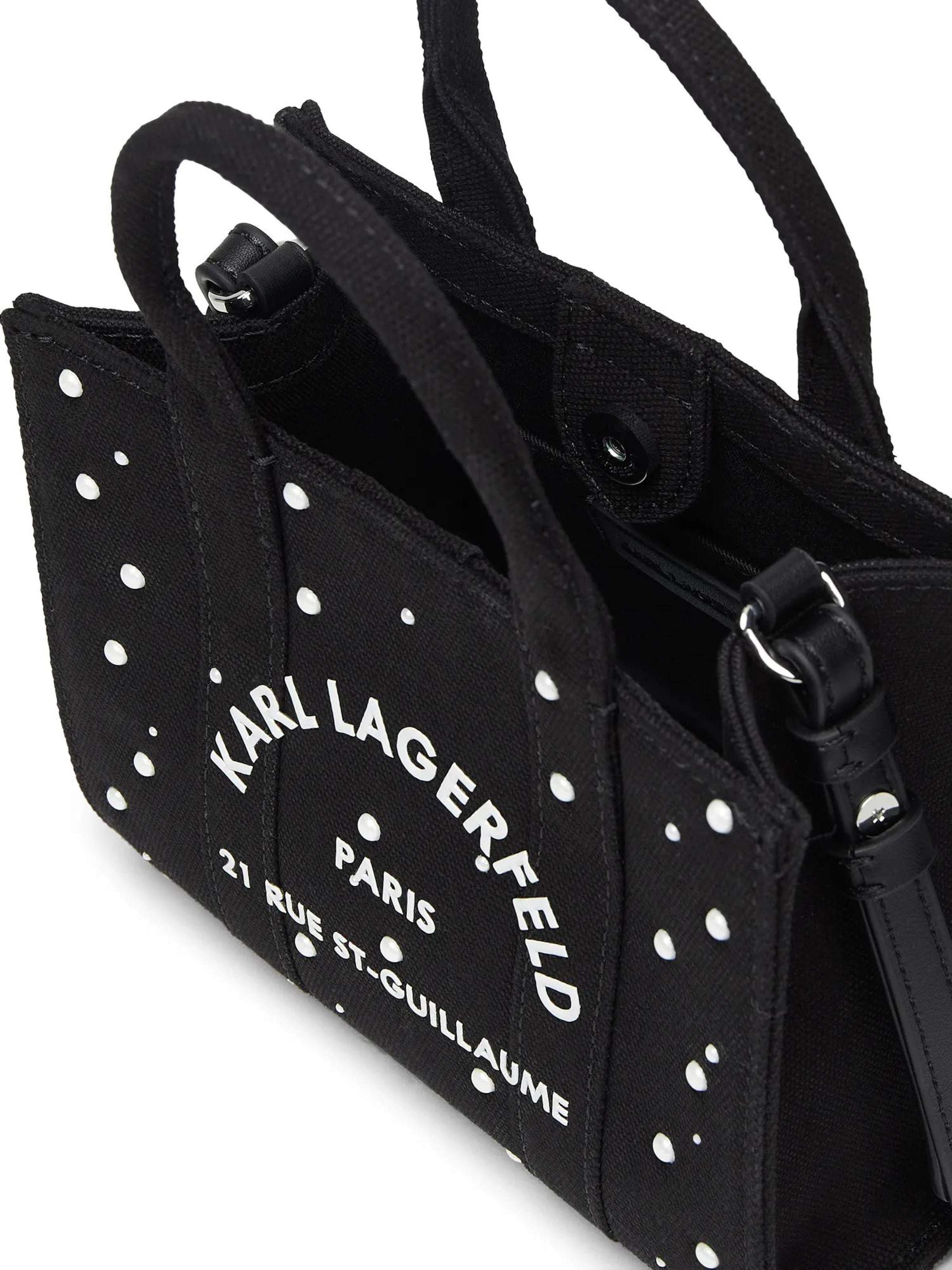 Borsa a mano 'Rue St-Guillaume' di Karl Lagerfeld in nero