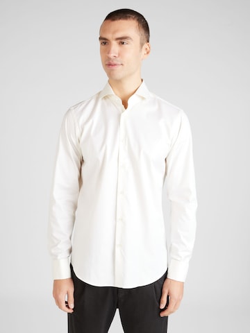 BOSS Black Regular fit Zakelijk overhemd 'H-Joe' in Wit: voorkant