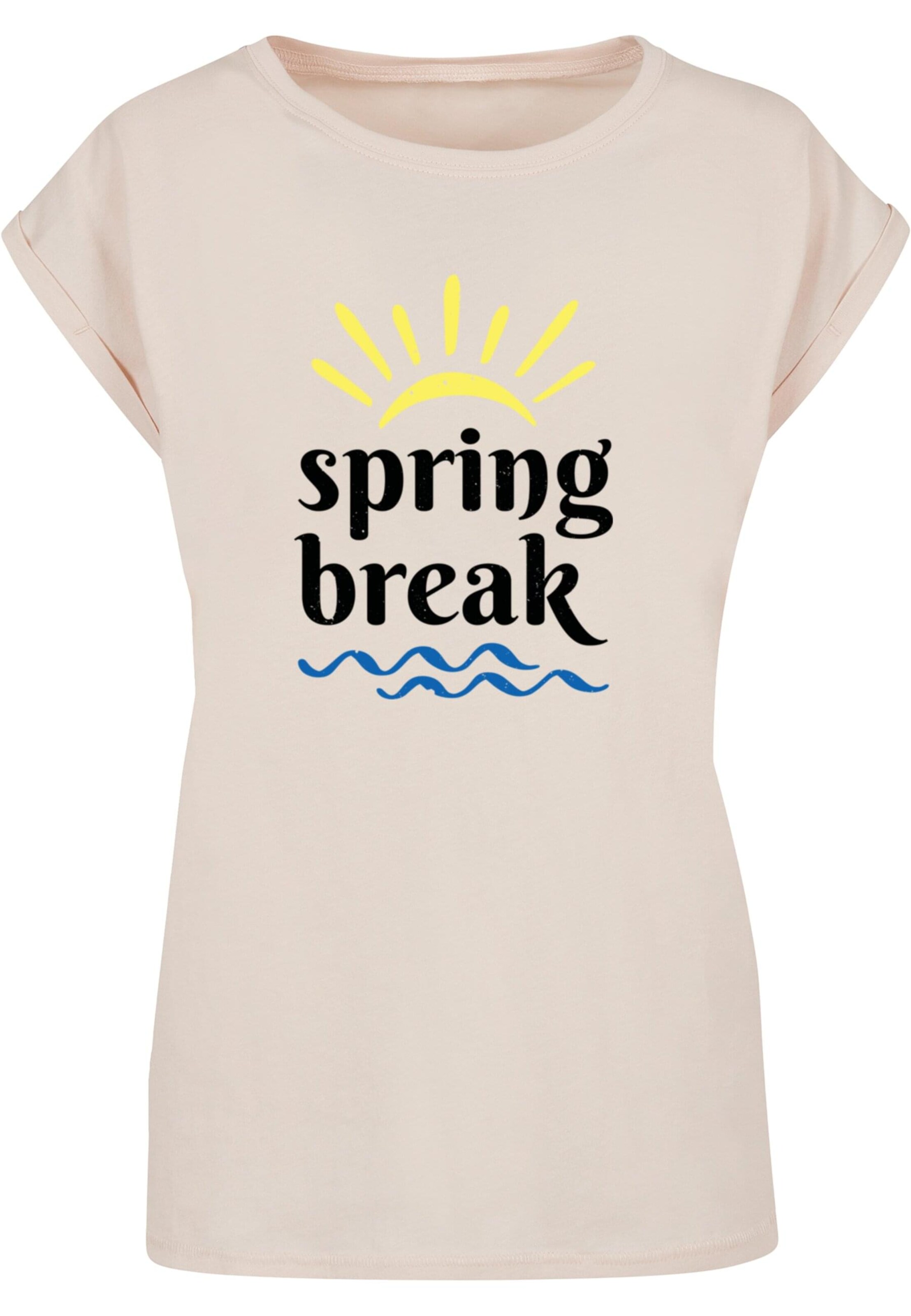 T-shirt 'Spring Break' Merchcode en beige : devant